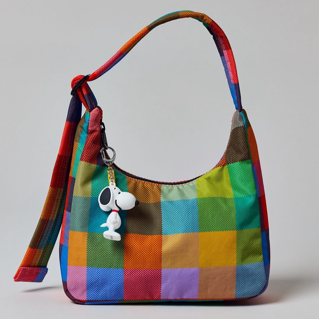 Baggu X Uo Madras Mini Nylon Shoulder Bag Purse New Last One